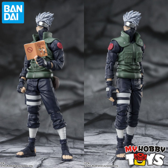 Bandai S.H.Figuarts Naruto Shippuden - SHF Kakashi Hatake ( The famed Sharingan Hero ) 6.3 inch Action Figure