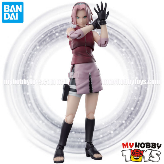 Bandai S.H.Figuarts Naruto Shippuden - SHF Sakura Haruno ( Inheritor of Tsunade's Indominable Will ) 5.4 inch Action Figure