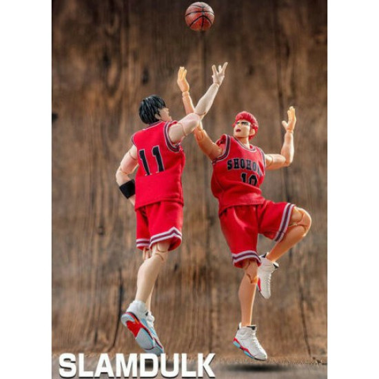 Dasin Model Slam Dunk Basketball Action Figure - Shohoku No.10 Hanamichi Sakuragi ( Red Jersey )