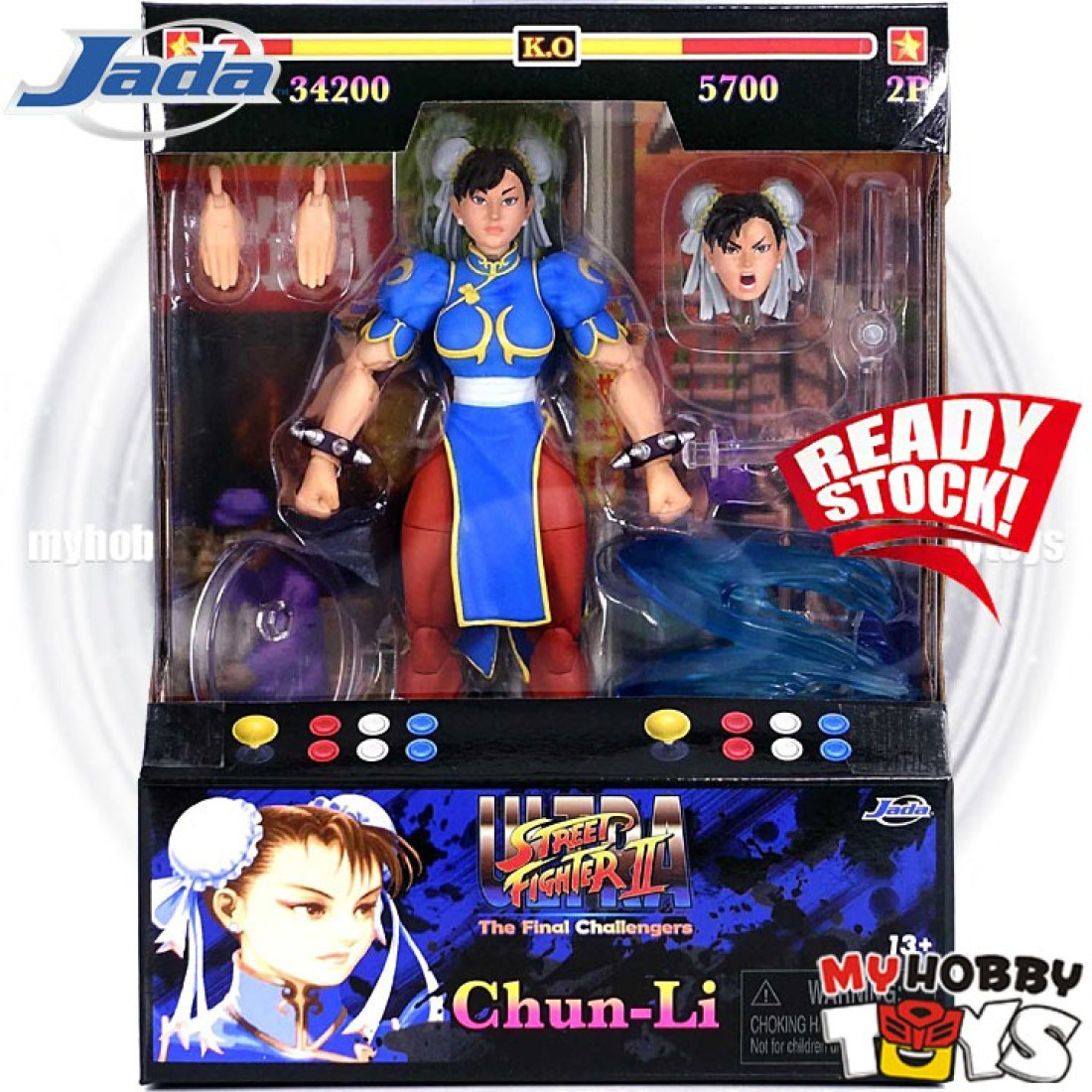 Jada Toys Ultra Street Fighter II Action Figures - Chun-Li The Final ...