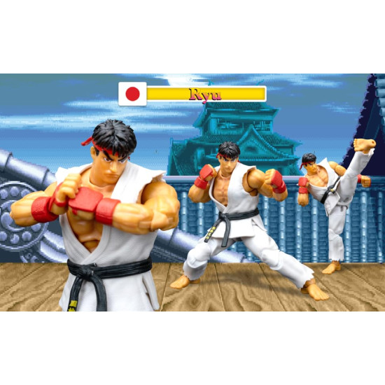 Jada Toys Ultra Street Fighter II Action Figures - Scale Ryu The Final Challengers 1/12 Figure