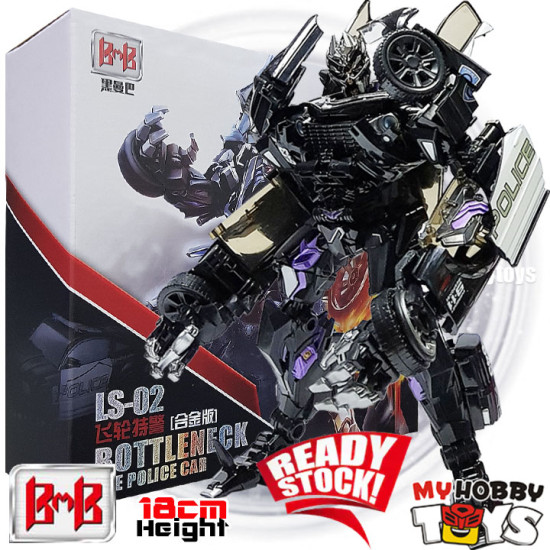 Black Mamba Transformers - BP-02 / LS-02 bottleneck ( KO MPM-05 Barricade ,Police Car ) BMB Movie MPM05 BP02 LS02