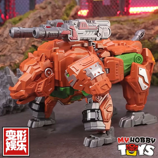 LiJiang Transformers - Rhino Animal Mecha ( 3rd Party Rise of the Beasts Rhinox ) Li Jiang