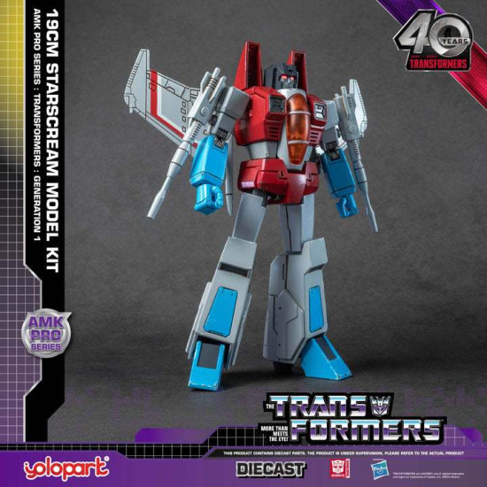 Yolopark AMK PRO Series G1 Transformers - 19cm Starscream Model Kit ( Licensed Figure by Hasbro )