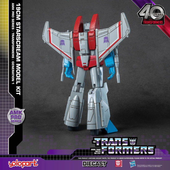 Yolopark AMK PRO Series G1 Transformers - 19cm Starscream Model Kit ( Licensed Figure by Hasbro )